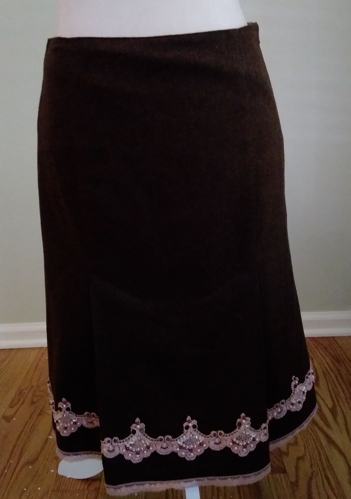 EXPRESS Wool Blend Beaded Skirt